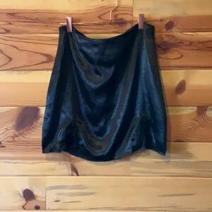 Black Bubble Mini Skirt for a Night Out